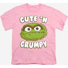 Sesame Street Cute N Grumpy Kids T-Shirt Light Pink 7-8 Years