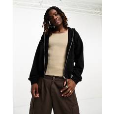 Weekday Standard Zip Hoodie - Black