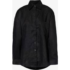 XXS Camisas AEXAE Linen Woven Shirt - Black