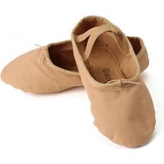 Canvas Ballerinas Dechoicelife a-camel 36 Ladies Professional Ballerina Flat Shoes For Dance Adult Ballet Pointe Dance Shoes Canvas Shoes Woman Split Sole Dancing Shoes