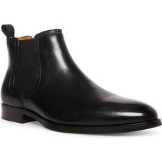 Steve Madden Men Chelsea Boots Steve Madden Duke Black Leather Men's Boots Black