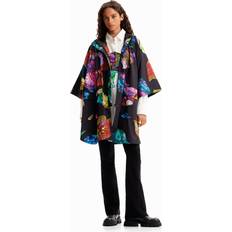 Desigual Rain Clothes Desigual Manchas Colima Poncho Black