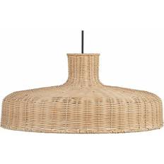 Beige Pendant Lamps Beliani Rattan Pendant Lamp