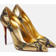 Christian Louboutin Multicoloured Heels & Pumps Christian Louboutin Kate 100 Snake-Print Leather Pumps - Multicoloured