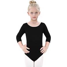 Spandex Bodysuits Children's Clothing KEF Kefiyis Ballet Leotard for Girls Cotton Dance Leotards Mesh Back Dance Tops Bodysuit Gymnastics Leotards for Toddler Kids