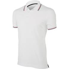 Mens Contrast Short Sleeve Polo Shirt White