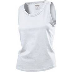 Clothing Stedman Womens/Ladies Classic Sleeveless Tank Top White