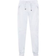 Clothing Infinity Leather Infinity Leather Mens Jogging Bottoms-Boston White Waist