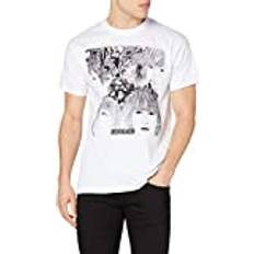 Rocks-Off White Men's The Beatles Revolver Album Cover T-shirt