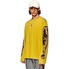 Diesel Yellow Tops Diesel T-shirt con patch jacquard T-Shirts Uomo Giallo