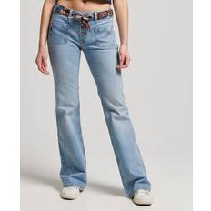 Superdry Jeans Superdry Superdry Women's Röhrenjeans aus Bio-Baumwolle mit Niedriger Leibhöhe Blau Größe: Blau