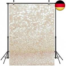 Photo Backgrounds LYWYGG 5x7ft golden dot fotografie hintergrund vinyl bokeh professional Neutral Weniger als 0,5 m