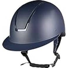 HKM Lady Shield ridhjälm, mörkblå/mörkblå glänsande, cm-57