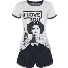 Star Wars Pyjamas Leia Organa Love You för Dam grå/svart