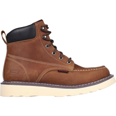 Skechers work boots Skechers Men's Work: Kadmiel Bennot Boots Brown Leather Brown