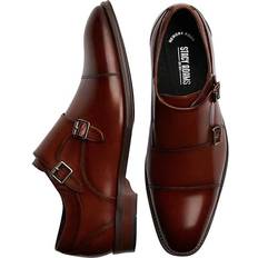 Men Monks Stacy Adams Stacy Adams Men's Bayne Double Monk Strap Dress Shoes Cognac D-Width Brown 1/2 D-Width