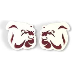 Gray Earrings Brianna Cannon Mississippi State Bulldogs Stud Logo Earrings