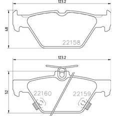 Frenate a Attrito Brembo P 78 026 Pastiglie Freno SUBARU XV II