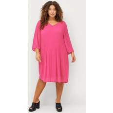 Zizzi Mekot Zizzi Kjole caCathrine 1/2 Blk Dress Rosa 54/56