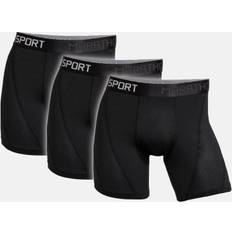 3-pak "sport" tights mikrofiber sort