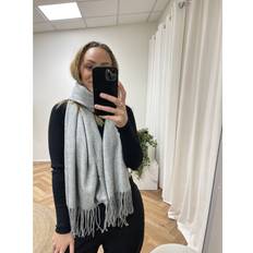 Marta Du Chateau Accessoarer Marta Du Chateau dame tørklæde 171419 Light Grey Melange