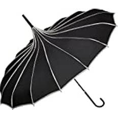 Paraply Kvinnor Brud Bröllop Parasol Pagod Justine svart