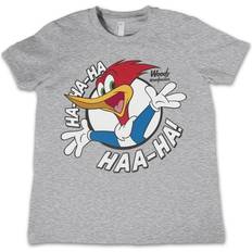 Barnkläder Hybris Woody woodpecker hahaha kids tee kinder t-shirt heather-grey Grau Jahre
