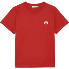 Moncler T-shirts Moncler Kids Logo Cotton T-shirt 8-10 Years Red