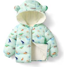 Babies Jackets Xcsgsra Green, 6Months-1 Years Baby Boys girls Kids Winter Cotton Coat Hooded Multicoloured One