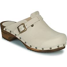 Syntetisk Träskor Sanita Clogs Shoes KRISTEL Beige