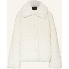 Blanc - Homme Manteaux Maje Gipette Faux Fur Coat - Blanc