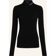 Karl Lagerfeld Dame Sweatere Karl Lagerfeld Pullover Classic Turtle Neck - Sort/Hvid