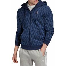 adidas Herren Sweatshirt Mono FZ Hoodie, Night Marine/Night Indigo, XS, FM3409