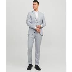 Elastan/Lycra/Spandex - Grå Jakkesæt Jack & Jones Jprsolaris Super Slim Fit Jakkesæt