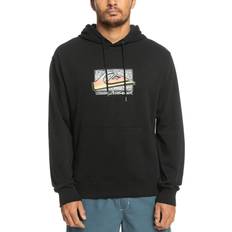 Hoodies - Silver Jumpers Quiksilver Men's Mens Retro Fade Pullover Sweatshirt Hoodie Black