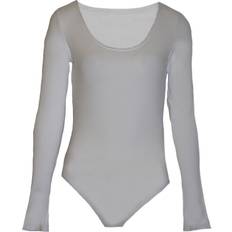 Clothing Brave Soul Womens/Ladies Long Sleeve Low Cut Bodysuit White