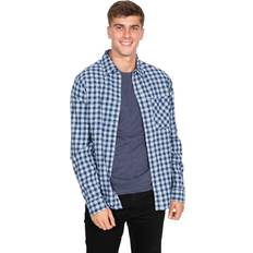 Trespass Shirts Trespass Men's Checked Cotton Shirt Sailfoot Navy