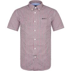 Ben Sherman S Shirts Ben Sherman Checkered Red Oxford Shirt Cotton