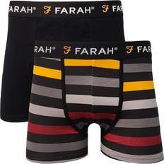 Clothing FARAH Men's Mens Brundle Pack Elasticated Boxer Shorts Multi 37/36/32