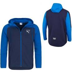 Canvas - Man Truien Puma Mens NET Full Zip Colour Block Hoodie Sweatshirt Jacket Navy 577173 03 UK