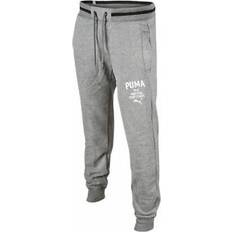 Canvas Trousers Puma Athletic Grey Mens Regular Fit Sweat Gym Track Pants Bottoms 834130 03 P5G Textile