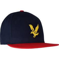 Lyle & Scott Blåa Kepsar Lyle & Scott Blå Snapback Keps Colour Block Eagle Cap Dark Navy Gala Red