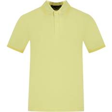 Fred Perry Yellow Polo Shirts Fred Perry Twin Tipped Collar M12 I99 Yellow Polo Shirt