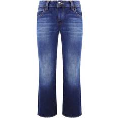 Armani Spijkerbroeken Armani Emporio Regular Fit Wide Leg Womens Jeans Blue Cotton Waist