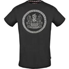 Aquascutum T-shirts Aquascutum Circle Aldis Logo Black T-Shirt