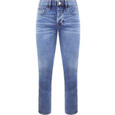 Armani Emporio Slim Fit Mens Jeans Blue Cotton Waist