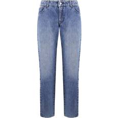 Armani Jeans Armani Emporio Slim Fit Mens Washed Jeans Blue Cotton Waist