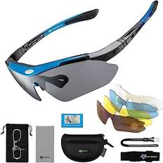 Polarized Sports Sunglasses Black/Blue