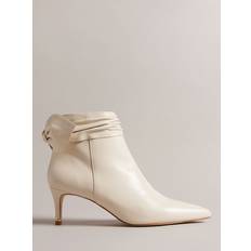 Ted Baker Vrouw Enkellaarzen Ted Baker Yonas Leather Ankle Boots, Cream