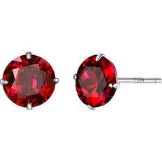 ChaoChuang 2PCS Silver plating Stud Earrings for Women Wedding Engagement Stud Jewelry